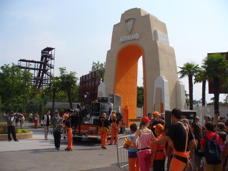 Ingresso storico di Movieland Studios a Lazise